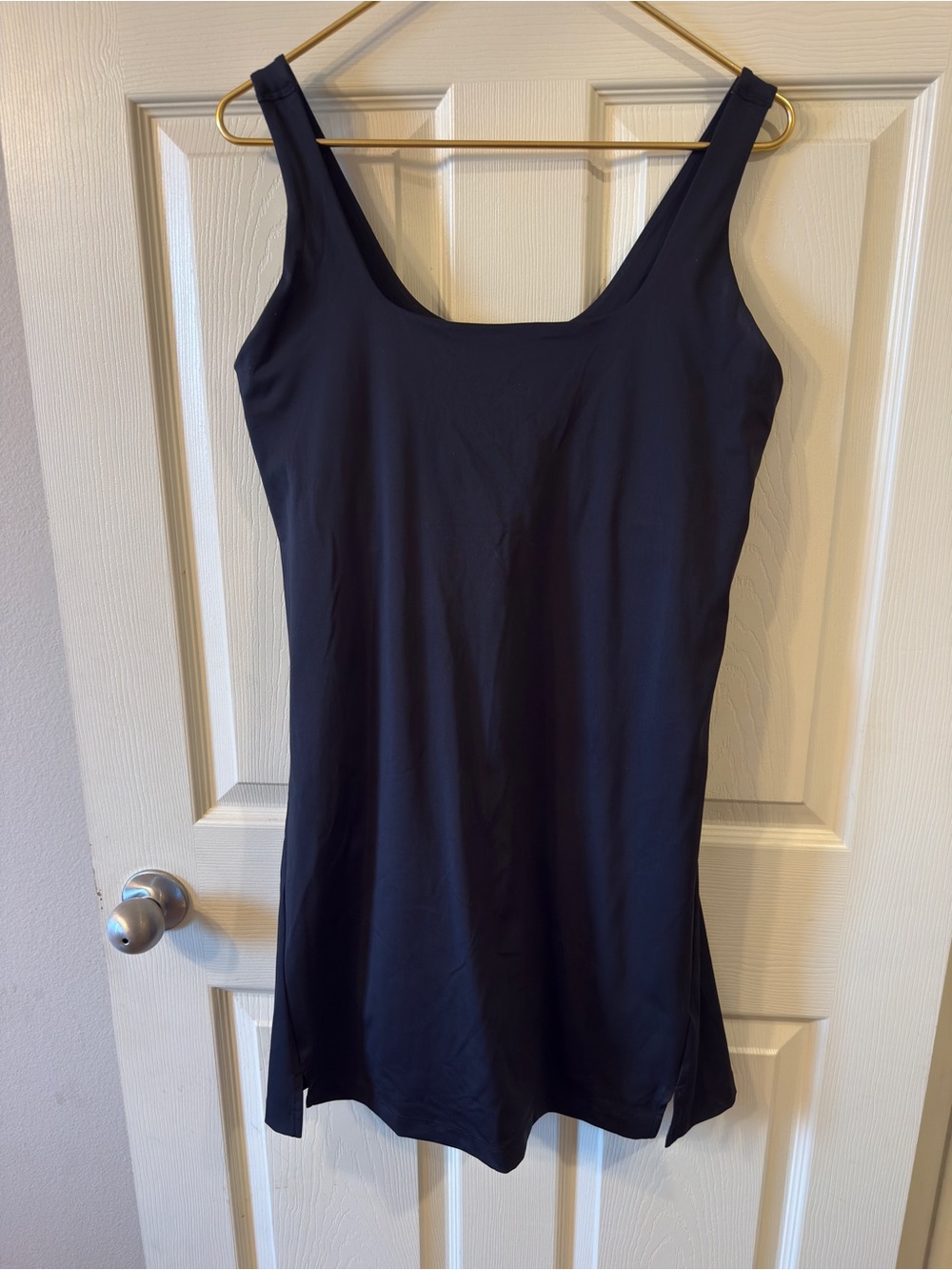 Old Navy Active PowerSoft Black Athletic Dress Built-In Bra Size L